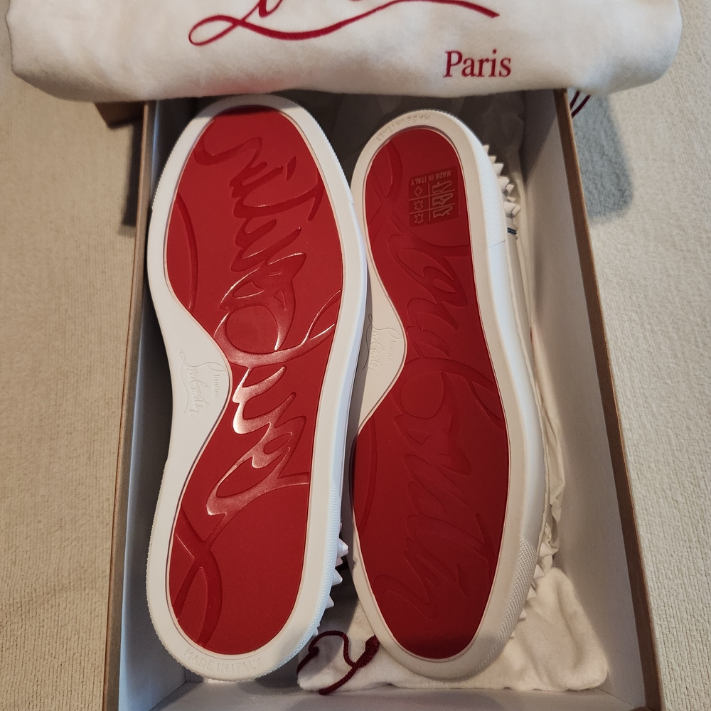 Christian Louboutin White Sneakers - Picture 2 of 3
